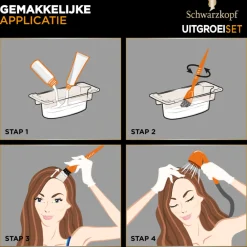Schwarzkopf Uitgroeiset Haarverf Goudbruin R2 1 set