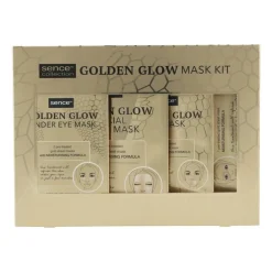 Sence Golden Mask Kit Geschenkset Lipmasker + Gezichtsmasker + 2x Oogmasker 1 set