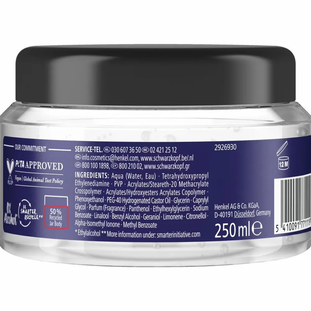 Taft Men Power Gel Titane Hold 6 250 ml