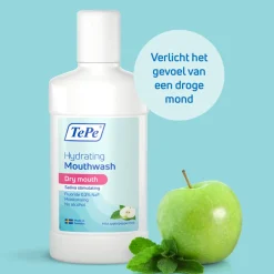 TePe Hydraterende Mondspoeling Mild Apple Peppermint 500 ml