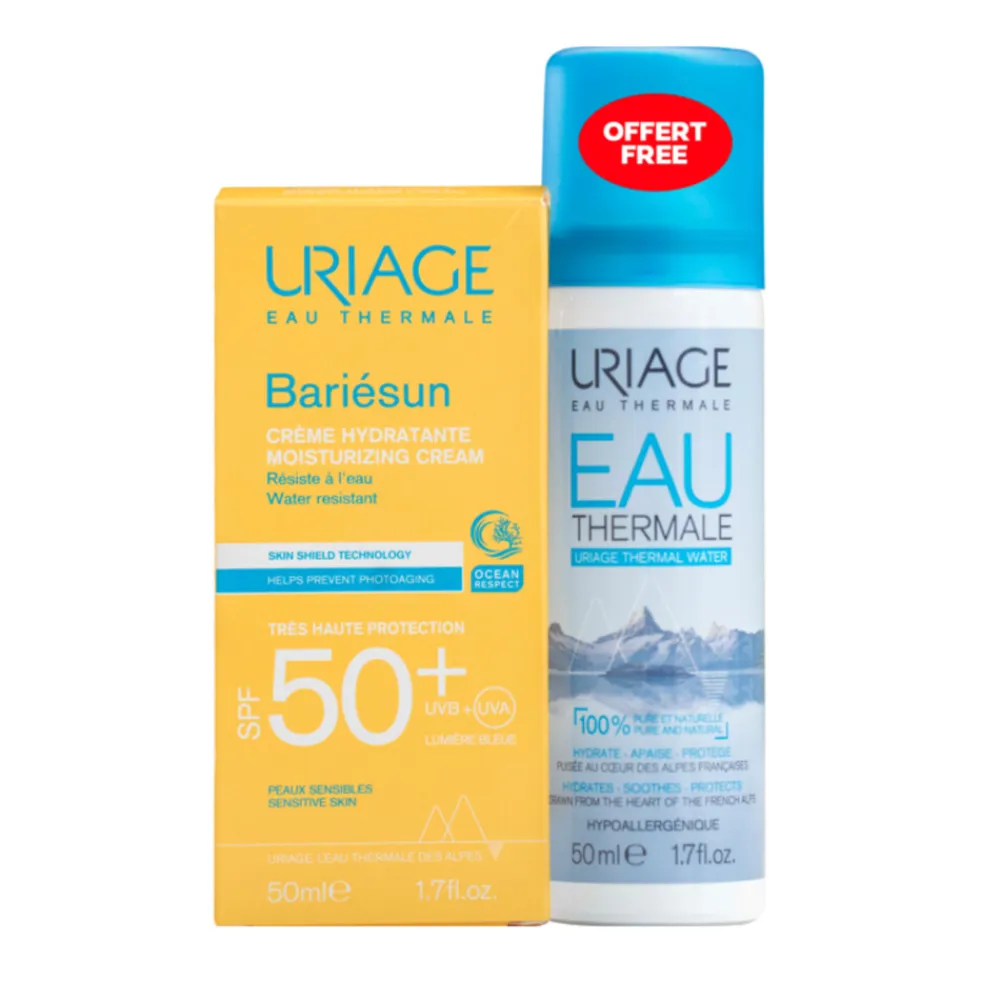 Uriage Bariésun Crème SPF 50+ 50 ml + Eau Thermale d' 50 ml 50 ml