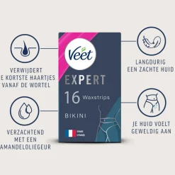 Heren Veet Expert Koude Waxstrips Bikini Sensitive 16 stuks