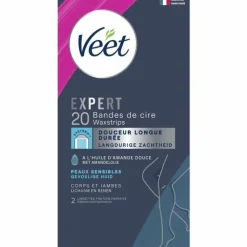 Heren Veet Expert Koude Waxstrips Benen Sensitive 20 stuks