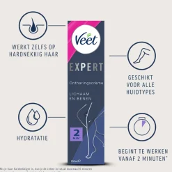 Heren Veet Expert Ontharingscrème Benen 100 ml
