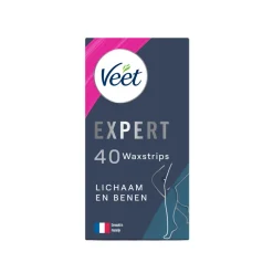 Heren Veet Expert Waxstrips Benen Sensitive 40 stuks