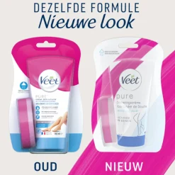 Heren Veet In Shower Ontharingscrème Gevoelige Huid 150 ml
