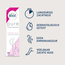 Heren Veet Ontharingscrème Pure Normale Huid 100 ml