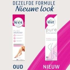 Heren Veet Ontharingscrème Pure Normale Huid 100 ml