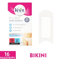 Heren Veet Ontharingsstrips Bikinilijn Pure Gevoelige Huid 16 stuks