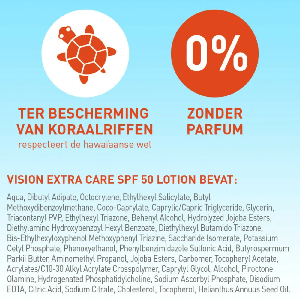 Vision Zonnebrand Crème Extra Care SPF 50 185 ml