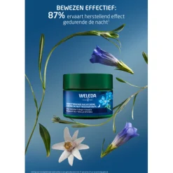 WELEDA Blauwe Gentiaan & Edelweiss Versterkende Nachtcrème 40 ml