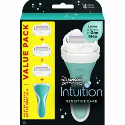 Heren Wilkinson Intuition 2 in 1 Sensitive Care Scheermes Voordeelverpakking 1 set