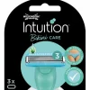Heren Wilkinson Intuition Navulmesjes Bikini Care Duo 3 stuks