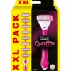 Heren Wilkinson Quattro for Women Scheermes XXL Voordeelverpakking 8 stuks