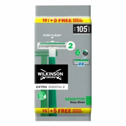 Heren Wilkinson Wegwerpscheermesjes Extra Essential 2 Sensitive 15 stuks