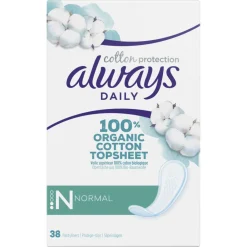 Always 10x Dailies Inlegkruisjes Cotton Protection Normal 38 stuks