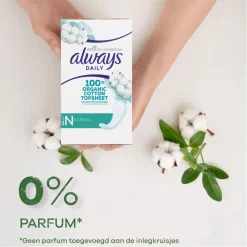 Always 10x Dailies Inlegkruisjes Cotton Protection Normal 38 stuks