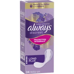 Always 4x Discreet Long+ Inlegkruisjes Urineverlies 24 stuks