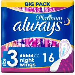 Always 8x Maandverband Platinum Ultra Night 16 stuks
