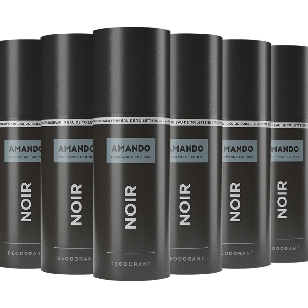 Amando 6x Deodorant Spray Noir 150 ml