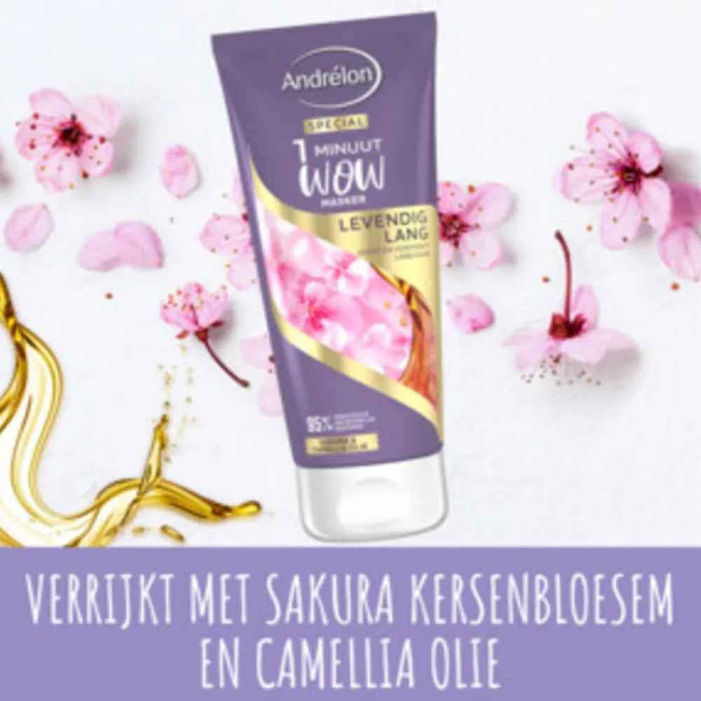 Andrélon 6x 1 Minuut Wow Masker Levendig Lang 180 ml
