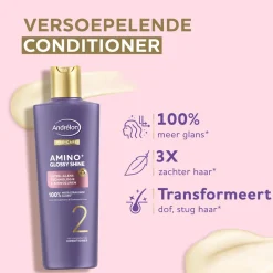 Andrélon 6x Pro-Care Conditioner Amino+ Glossy Shine 200 ml
