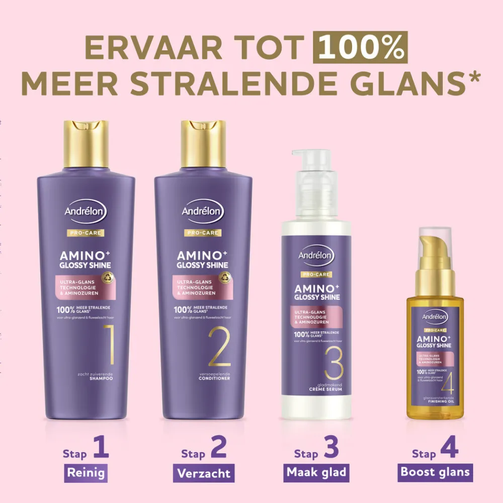 Andrélon 6x Pro-Care Haarolie Amino+ Glossy Shine 50 ml