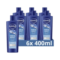 Andrélon 6x Shampoo Hair & Body for Men 400 ml
