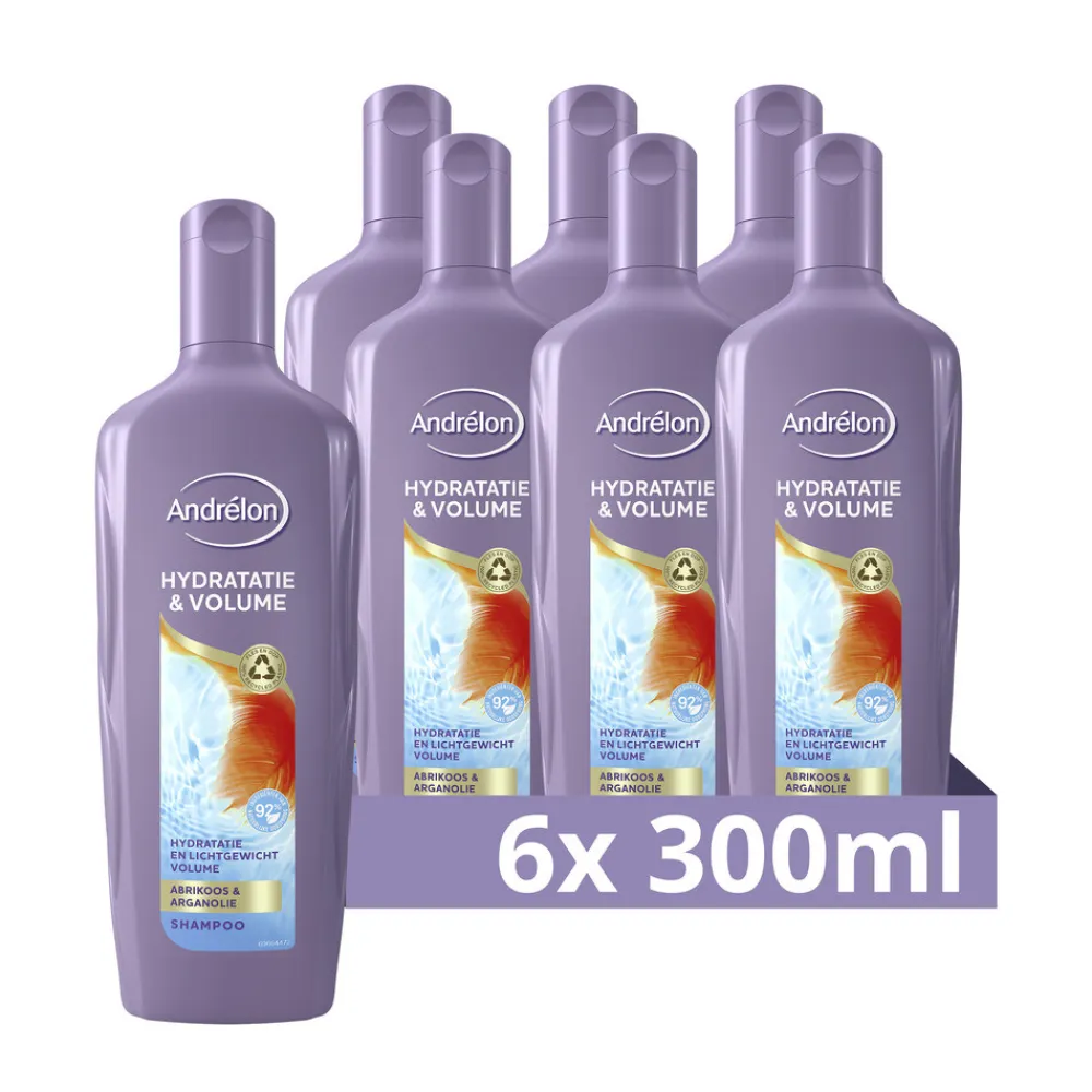 Andrélon 6x Shampoo Hydratatie & Volume 300 ml