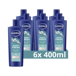 Andrélon 6x Shampoo Marine Fresh For Men 400 ml