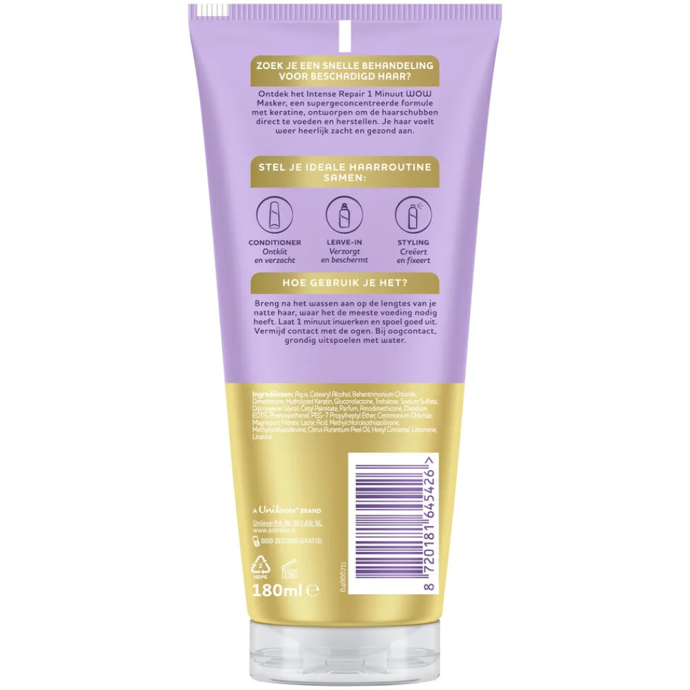 Andrélon 6x WOW Masker Intense Repair 180 ml