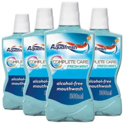 Aquafresh 4x Mondwater Complete Care Fresh Mint 500 ml
