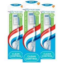Aquafresh 3x Tandenborstel Clean Control Soft