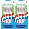Aquafresh 2x Tandenborstel Clean & Flex Medium 3 stuks