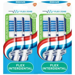 Aquafresh 2x Tandenborstel Flex Interdental Medium 3 stuks