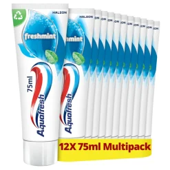 Aquafresh 12x Tandpasta Freshmint Frisse Adem 75 ml