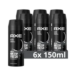 Axe 6x Deodorant Bodyspray Black 150 ml