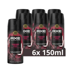 Axe 6x Deodorant Bodyspray Cherry Fizz 150 ml