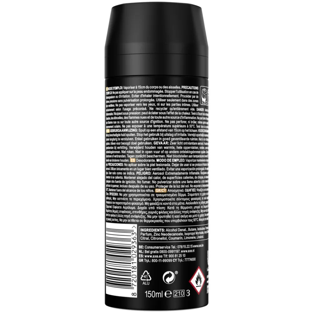 Axe 6x Deodorant Bodyspray Dark Temptation 150 ml