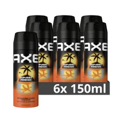 Axe 6x Deodorant Bodyspray Sunset Fresh 150 ml
