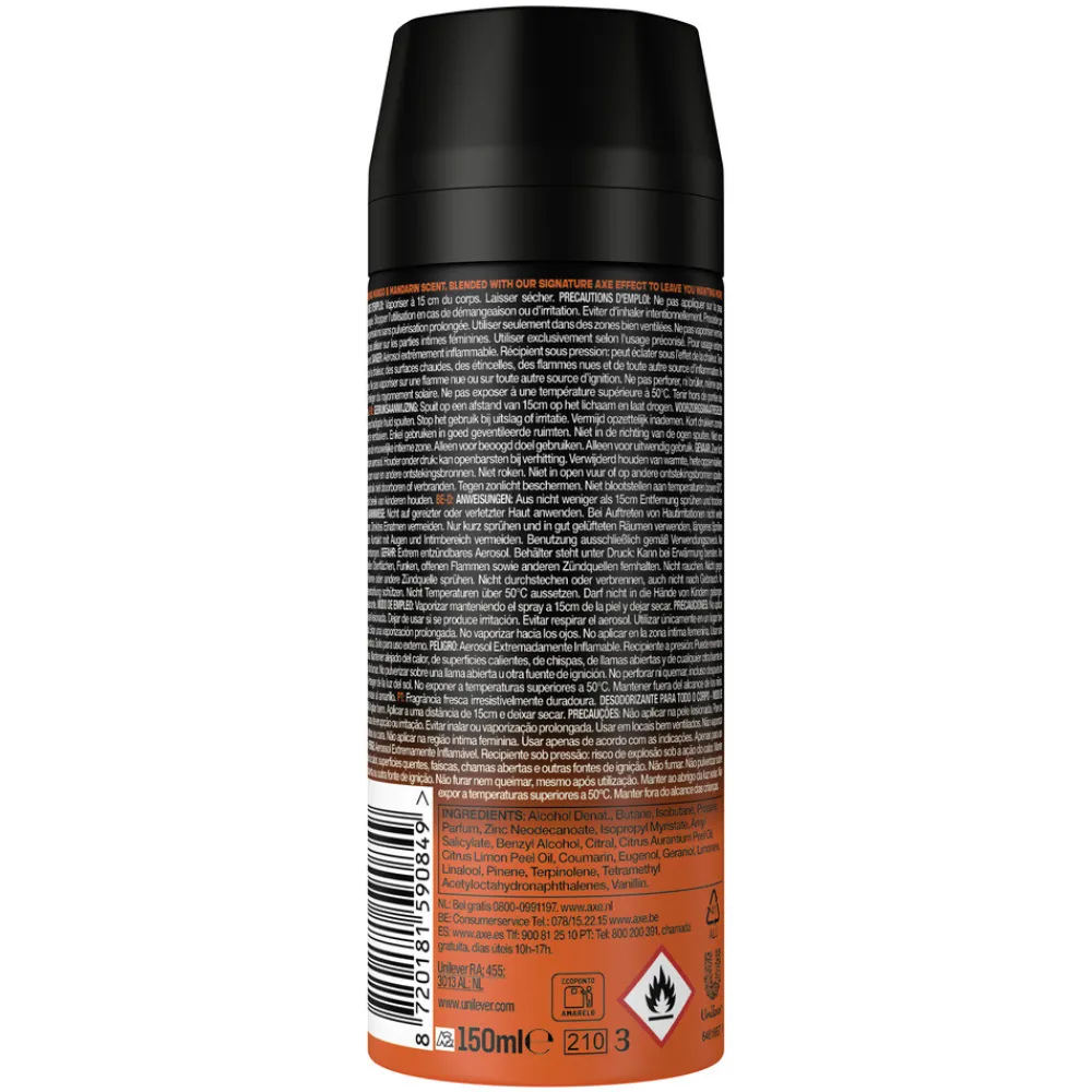 Axe 6x Deodorant Bodyspray Sunset Fresh 150 ml