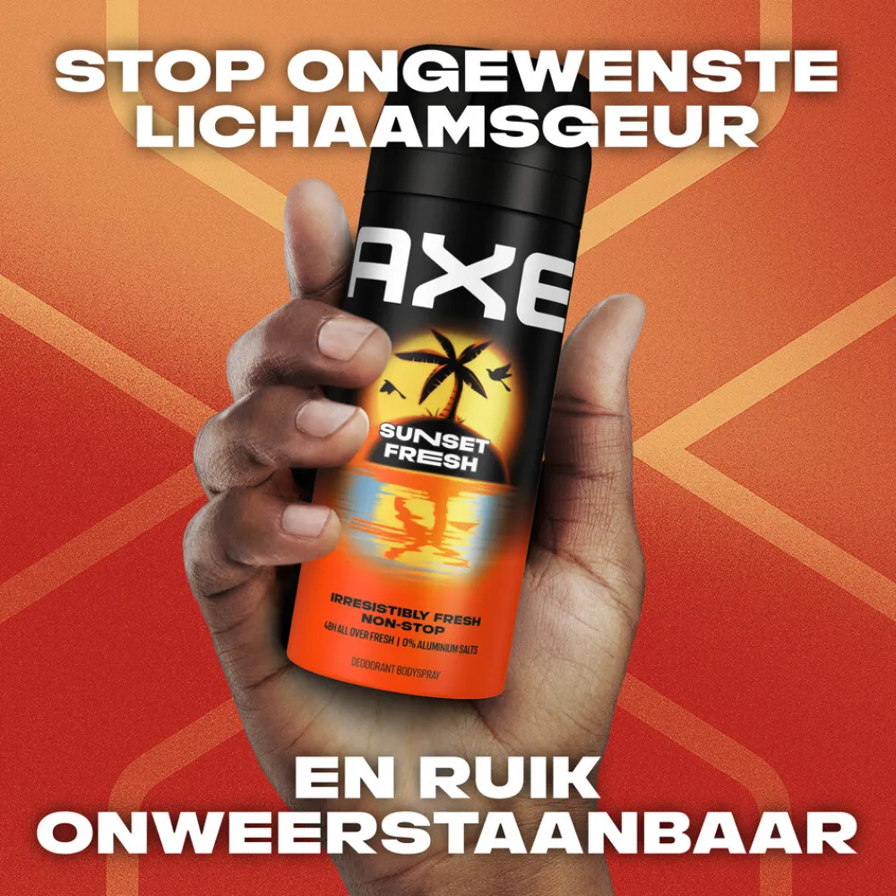 Axe 6x Deodorant Bodyspray Sunset Fresh 150 ml