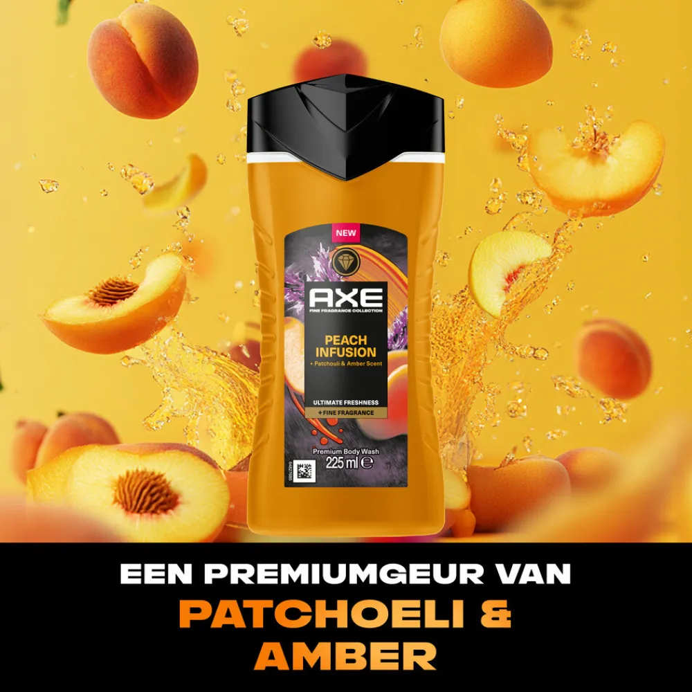 Axe 6x Douchegel Peach Infusion 225 ml