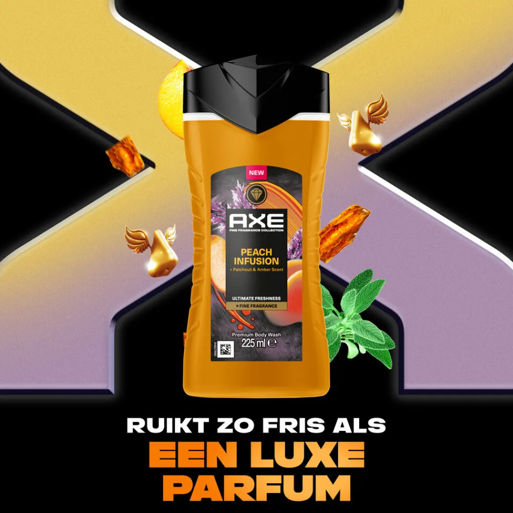 Axe 6x Douchegel Peach Infusion 225 ml