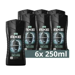 Axe 6x 3-in-1 Douchegel Apollo 250 ml