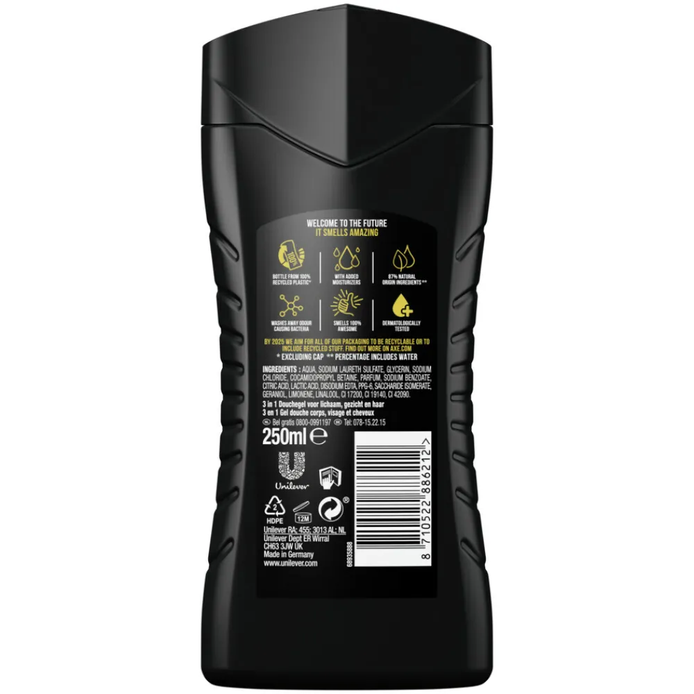 Axe 6x 3-in-1 Douchegel Dark Temptation 250 ml