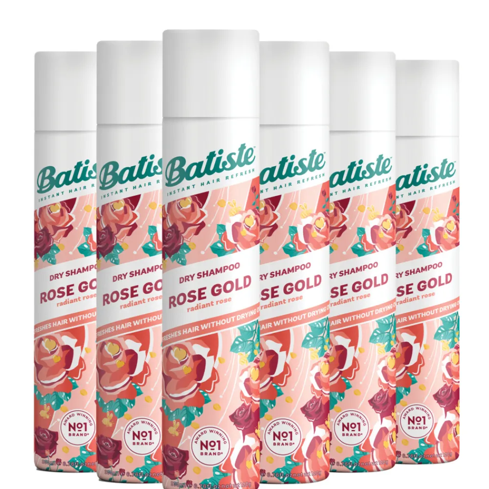 Batiste 6x Droogshampoo Rose Gold 200 ml
