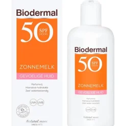 Biodermal 2x Gevoelige Huid Zonnemelk SPF 50+ 200 ml