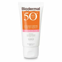 Biodermal 3x Gevoelige Huid Zonnecrème Gezicht SPF 50+ 50 ml