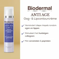 Biodermal 2x Oog & Lip Contour crème Anti Age 15 ml